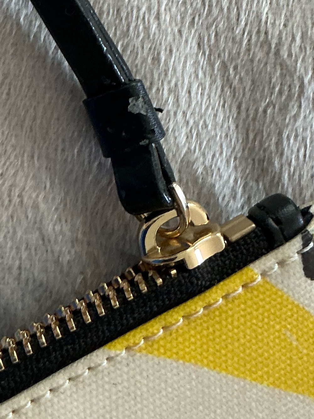 kate spade Yellow Banana Print Canvas Wristlet - Picture 5 of 6